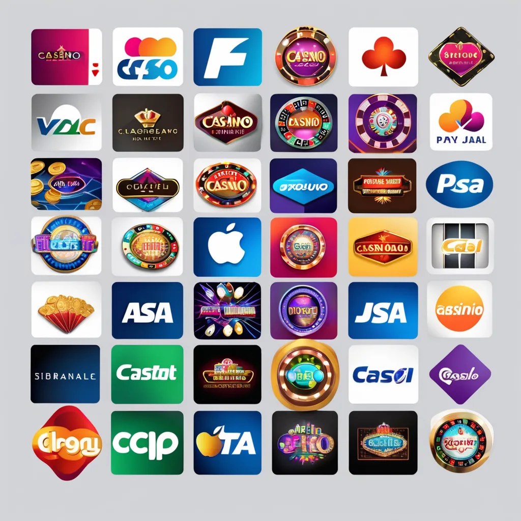 Imagem mostrando todos os métodos de pagamento disponíveis para jogadores brasileiros que desejam depositar e sacar em sites de cassino online