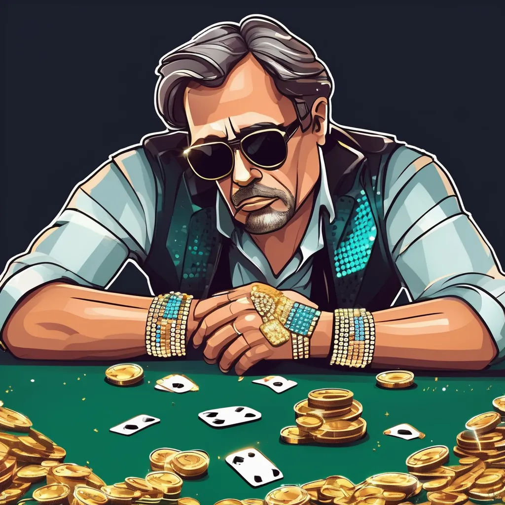 Jogador de Blackjack perdendo por usar uma estratégia ruim