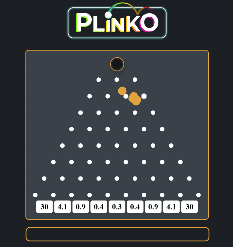 Plinko ball drop