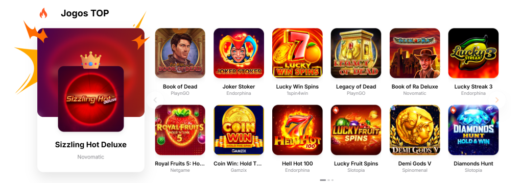 Jogos Top Hit N Spin Cassino